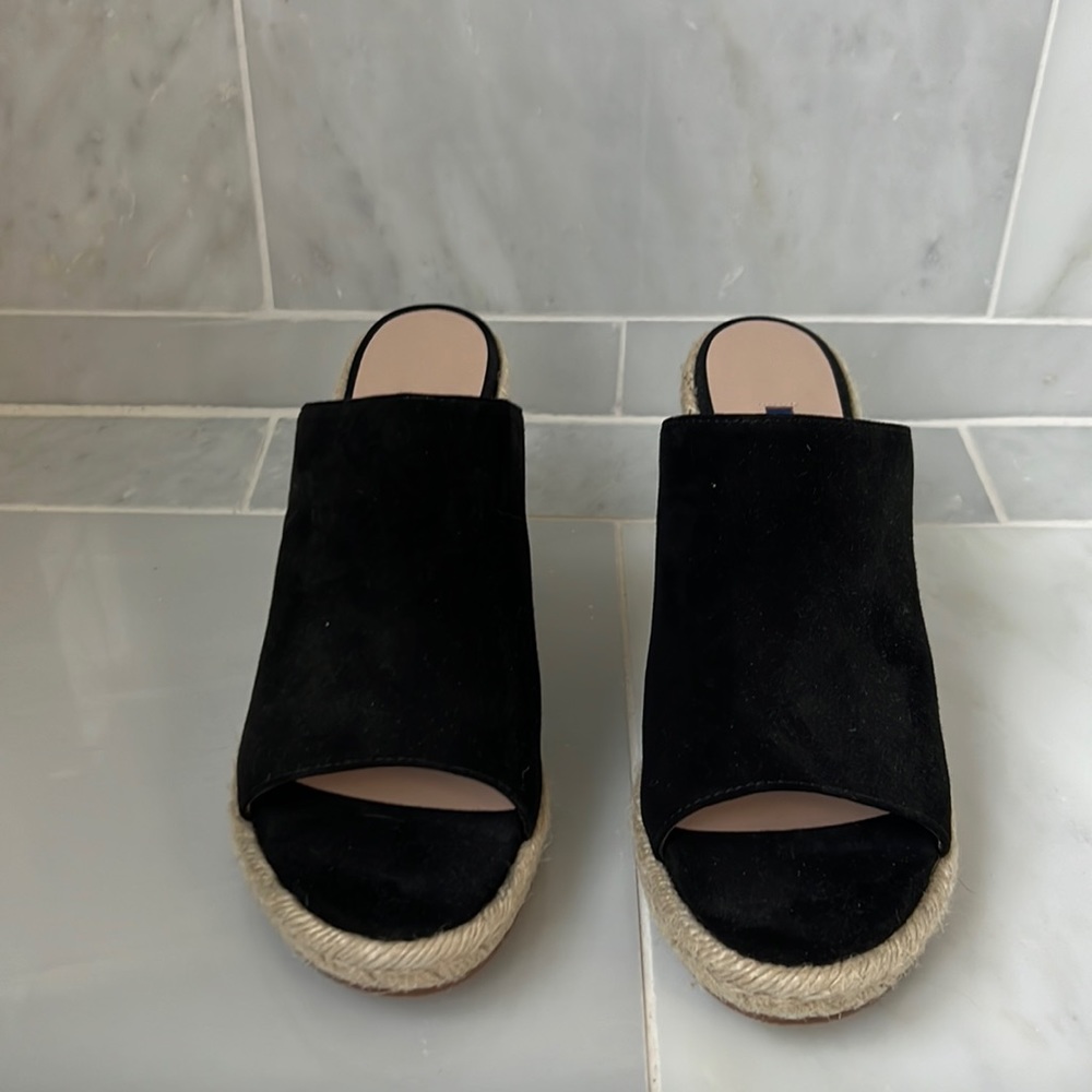 Stuart Weitzman wedge sandals, never worn.